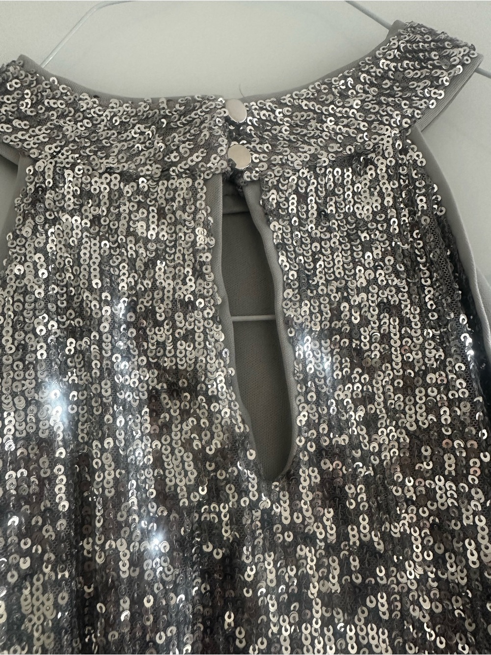 Cable & Gauge Silver Sequin Halter Tank Top - Picture 3 of 6